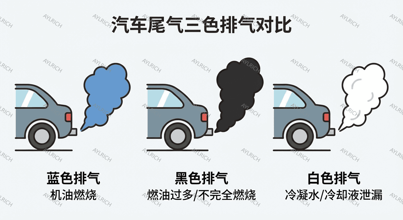 柴油发动机排气烟色判断 涡轮增压器故障症状