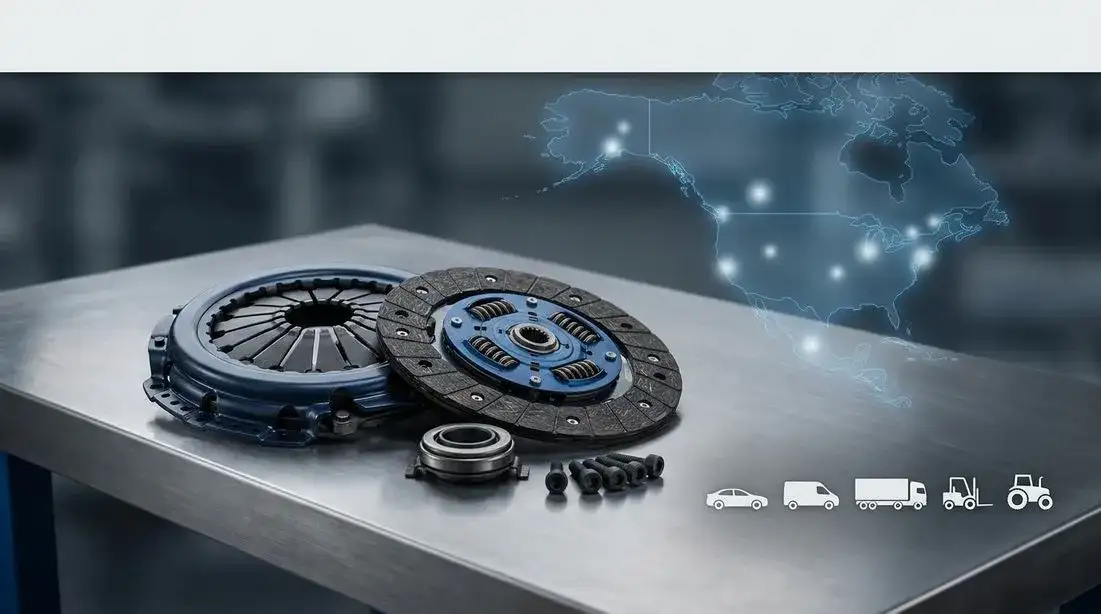 Ensembles d’embrayage et disques d’embrayage Aylrich pour l’Amérique du Nord : kits complets, plateaux de pression et disques menés compatibles avec Mitsubishi, Toyota, Nissan, Isuzu, Mazda, Suzuki, Daihatsu, Honda, Hino, Bedford, Lada, Renault, DAF, Iveco, Mercedes‑Benz, MAN, Scania, Volvo ; chariots élévateurs et véhicules agricoles — fournisseur idéal de pièces automobiles pour le remplacement en après‑vente.